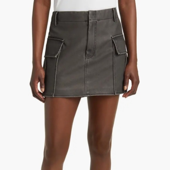 BLANK NYC Cargo Faux Leather Miniskirt 25 - Picture 1 of 11